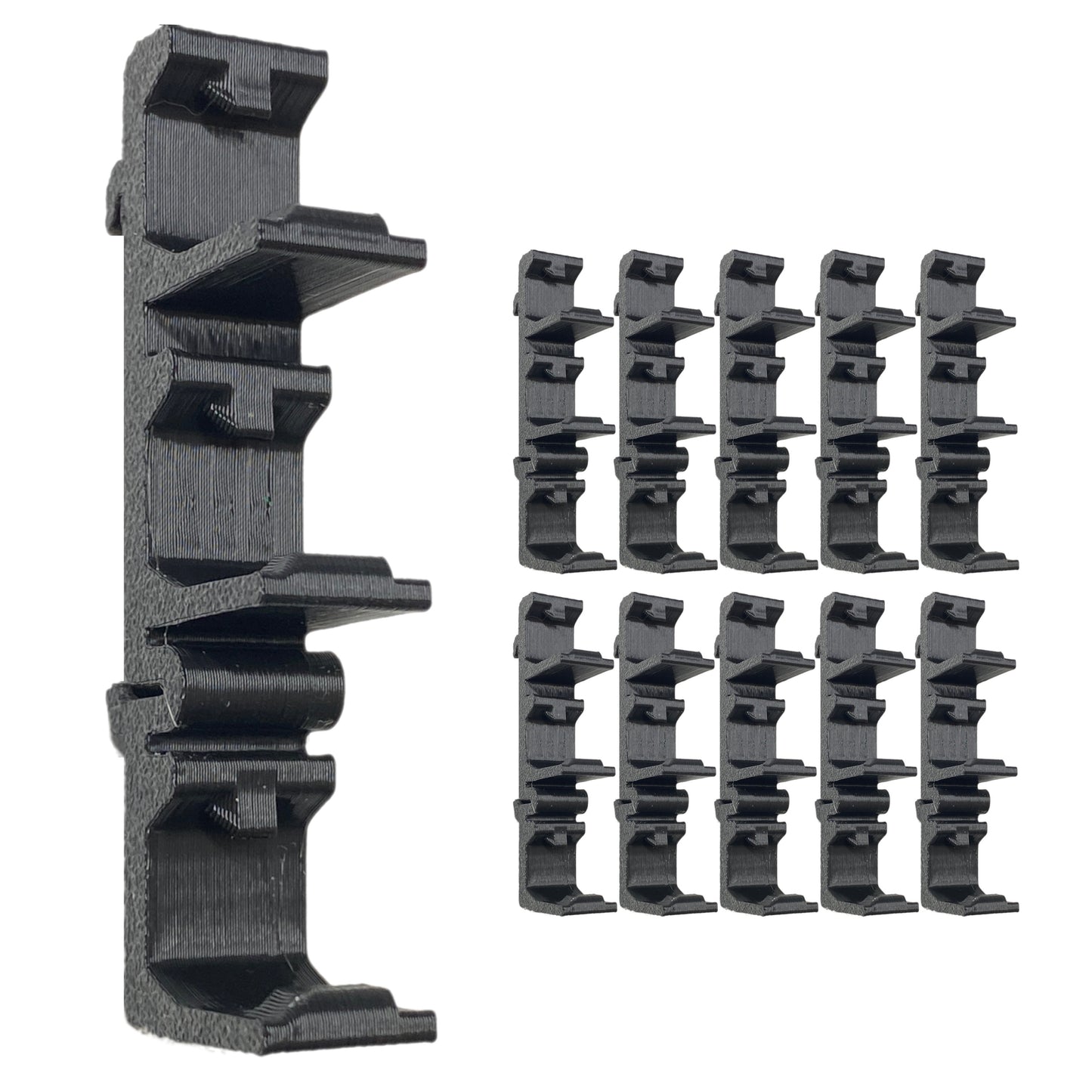 10pcs DIN Rail Mounts For Wago 222 Connectors 3D Printed