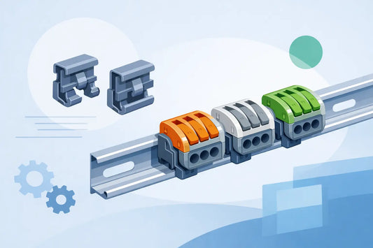 Wago DIN Clips for Tidy Rail Mounting