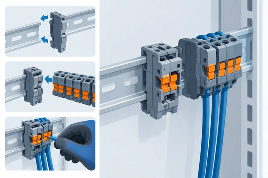 How to Install DIN Rail Connector Holders