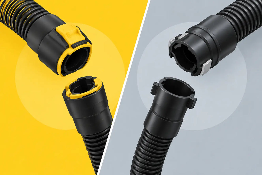 DeWalt AirLock versus Bayonet Fittings Compared