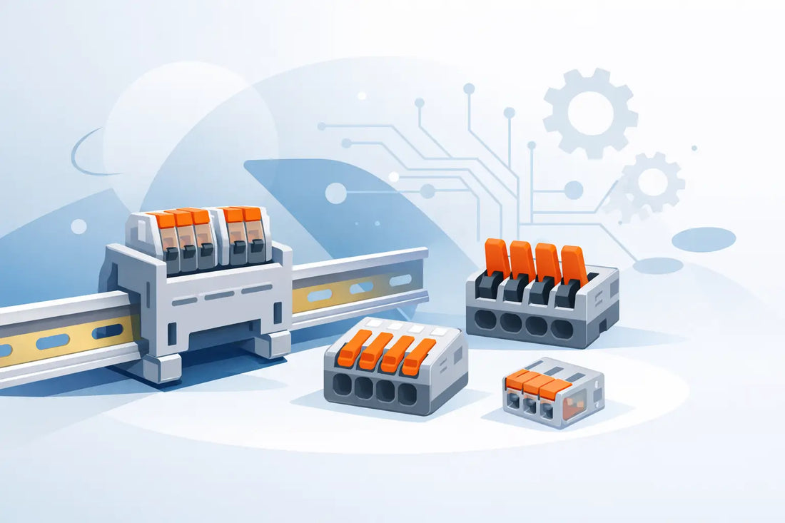 DIN Rail Adaptors for Wago Connectors