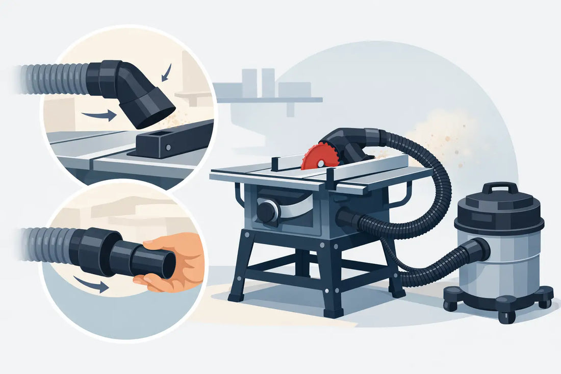 Dust Extraction Adapter Table Saw Fit Guide