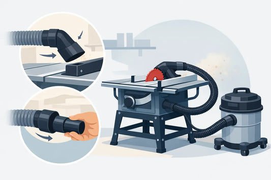 Dust Extraction Adapter Table Saw Fit Guide