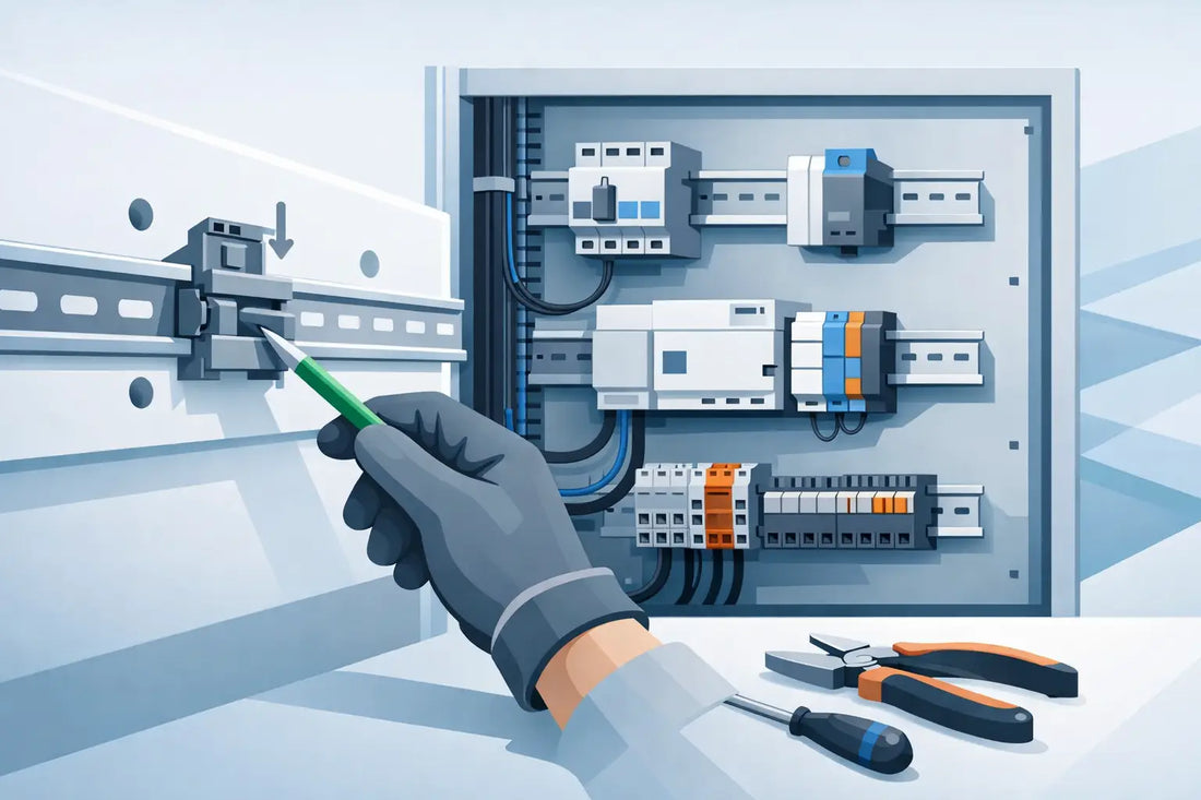 DIN Rail Mounting Guide for Clean Panels