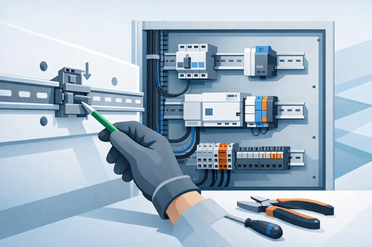 DIN Rail Mounting Guide for Clean Panels