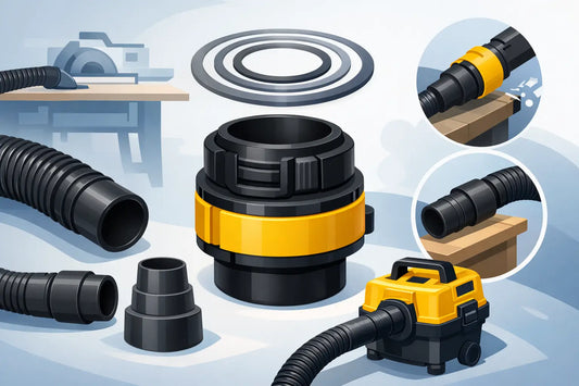 DeWalt DWV9000 Fitting Size Guide for Dust Extraction