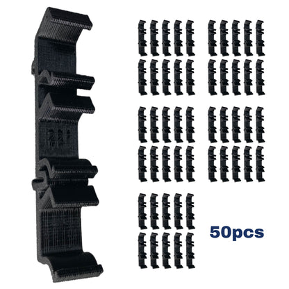 50pcs DIN Rail Mount Clips For Wago 221 Connectors