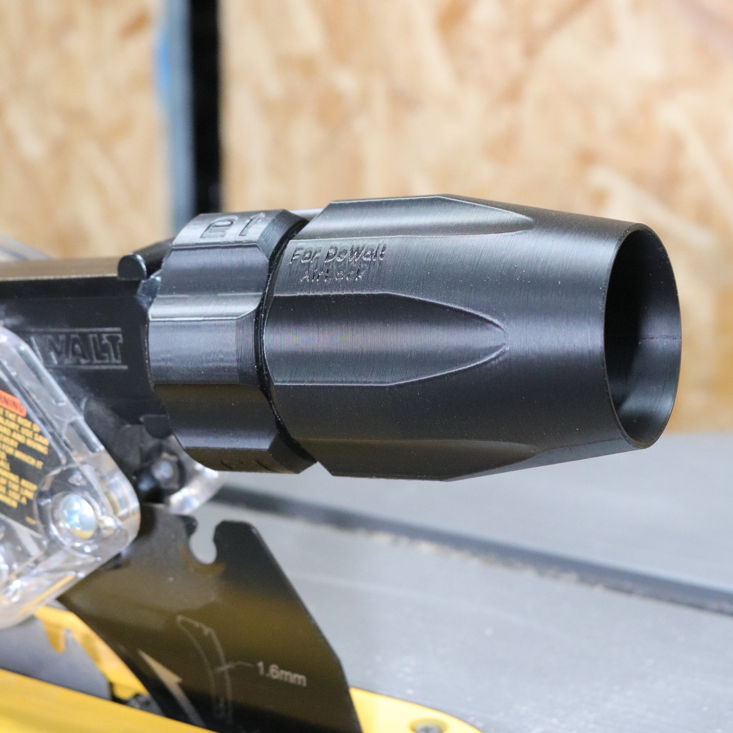 AirLock Dust Extraction Connector – Compatible with DeWalt Tools, DWV9000 Upgrade, Secure O-Ring Seal, Fits Standard 32mm ID Hose