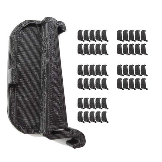 50pcs DIN Rail Clip for Wago 221-2411 Inline Connector