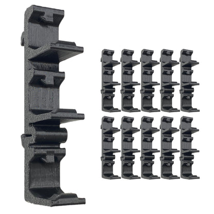 10pcs DIN Rail Mounts For Wago 222 Connectors 3D Printed