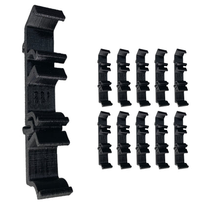 10pcs DIN Rail Mounts For Wago 221 Connectors 3D Printed
